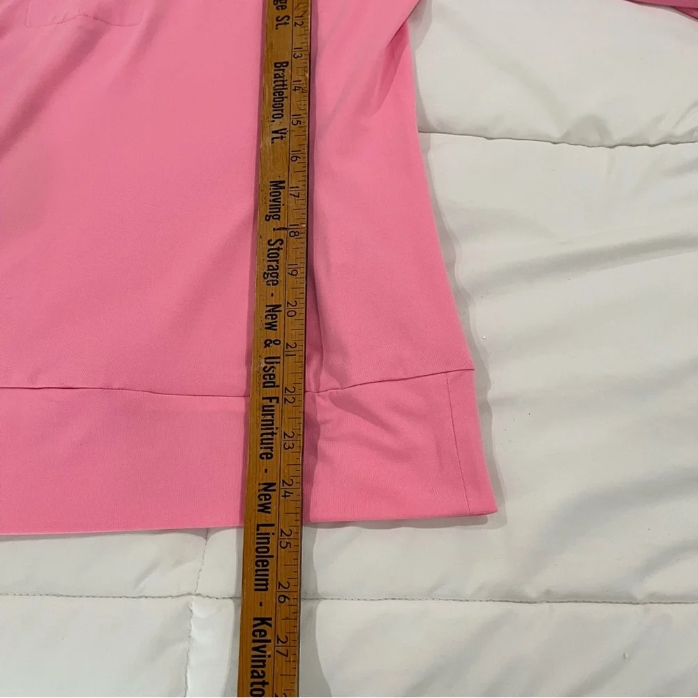 Lilly Pulitzer Pink Half-Zip Pullover Long Sleeve Top size medium - Picture 8 of 8